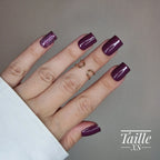 Améthyst Flash - Press On Nails (Carré) Lourya Studio