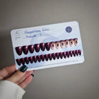 Magnétisme Rubis - Press On Nails (Amande) Lourya Studio