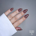 Marron Glacé - Press On Nails  (Rond) Lourya Studio
