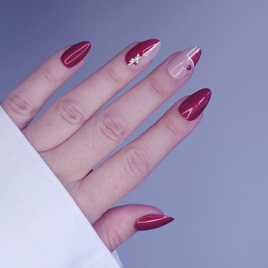 Lady in red - Press On Nails