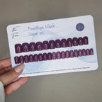 Améthyst Flash - Press On Nails (Carré) Lourya Studio