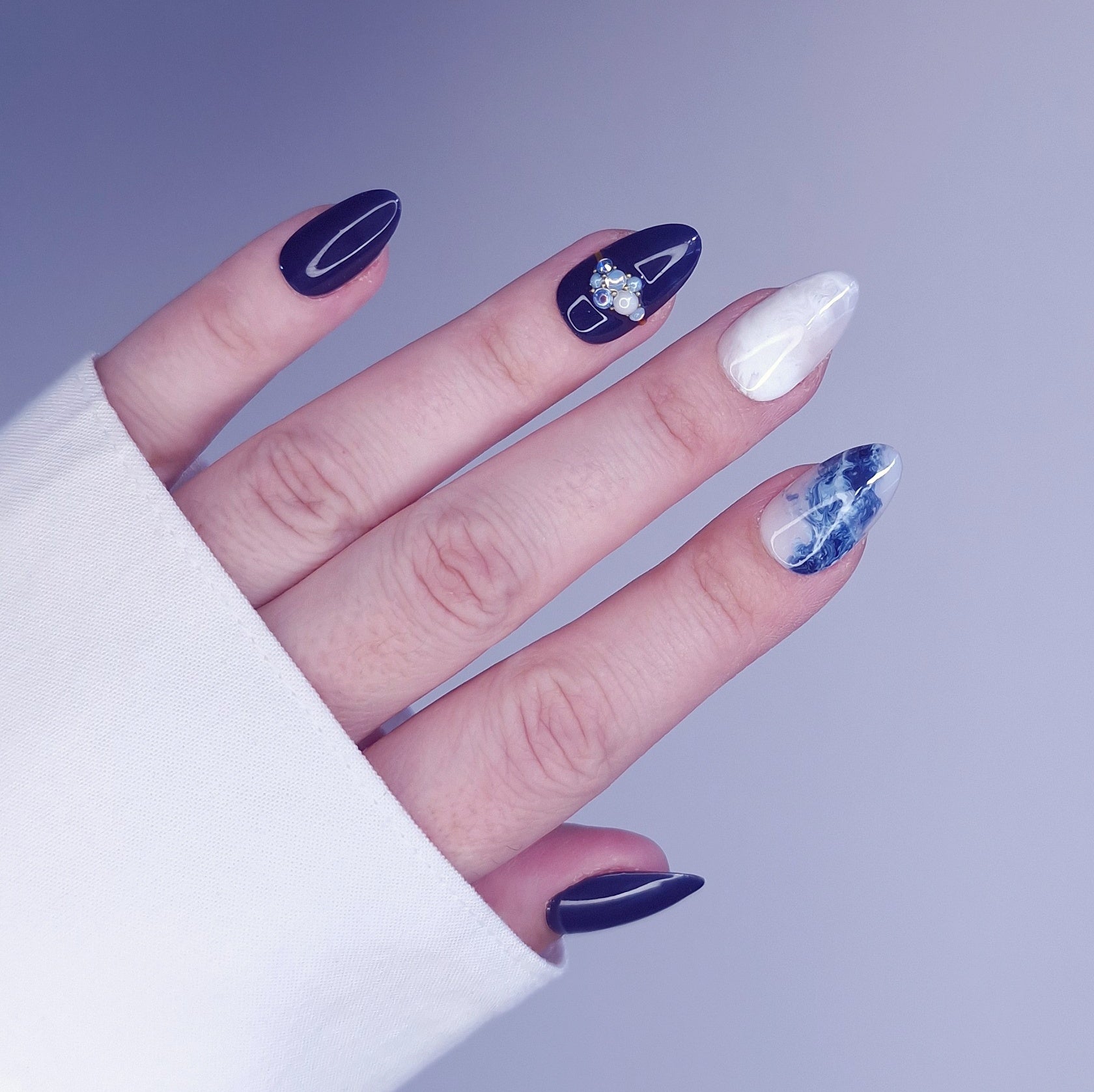 Écrin de minuit - Press On Nails